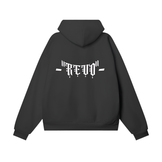 "Revo” - A Black Hoodie - 460 GSM